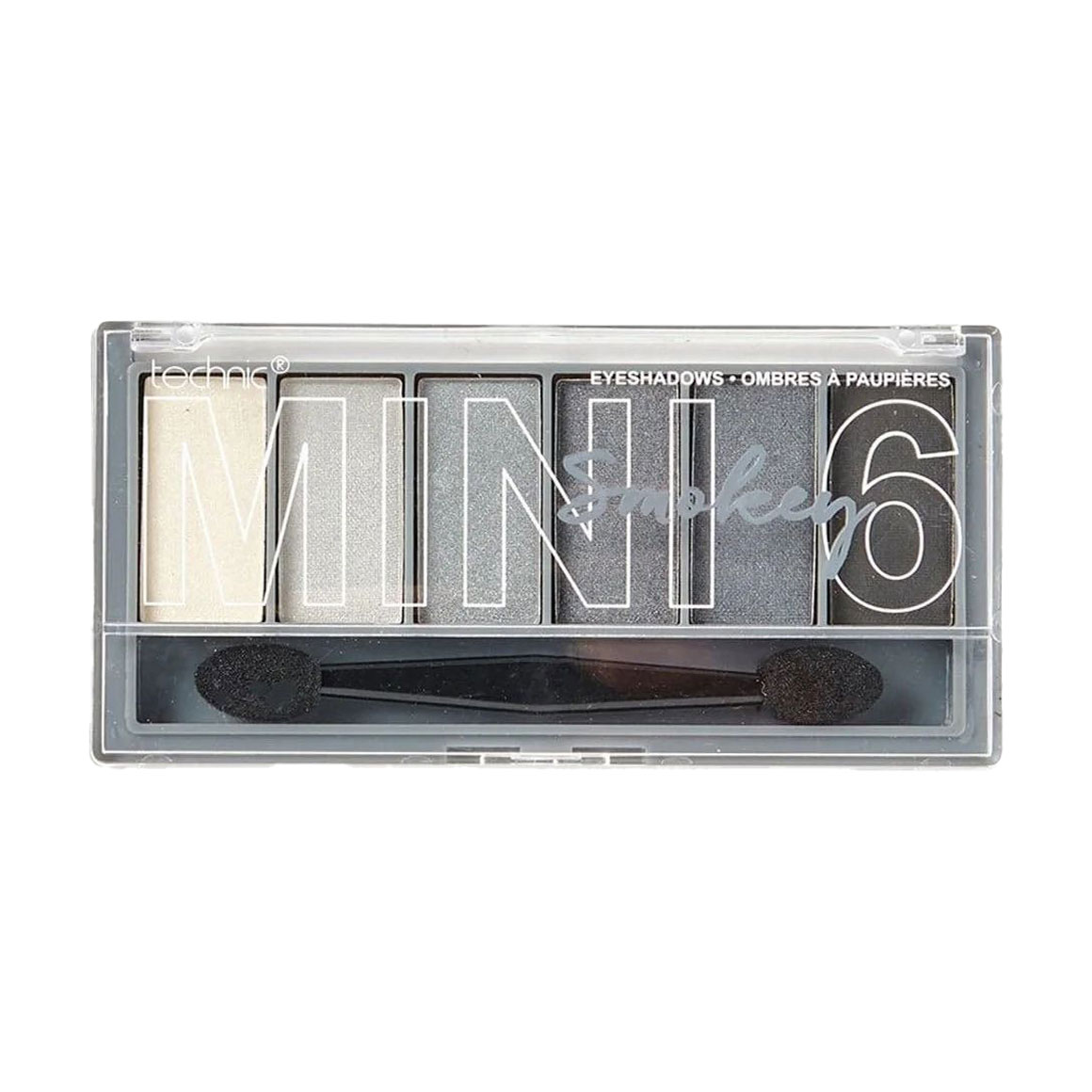 Тіні для повік technic Mini 6 Eyeshadow Palette, Smokey, 7.2 г